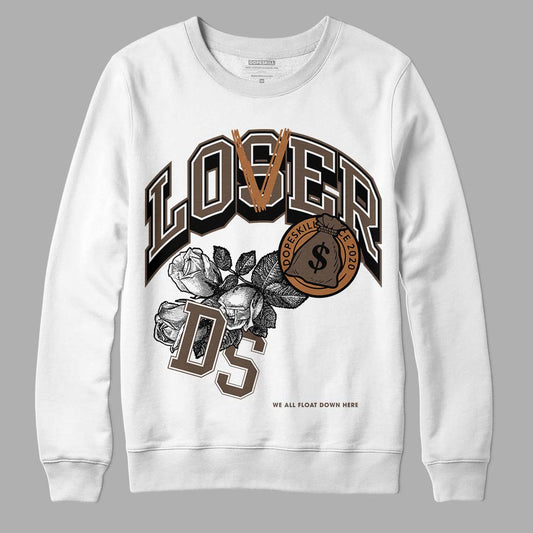 Jordan 1 Retro High OG Palomino DopeSkill Sweatshirt Loser Lover Graphic Streetwear - White