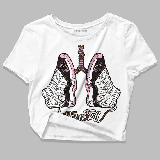 Jordan 11 Retro Neapolitan DopeSkill Women's Crop Top Breathe Graphic Streetwear