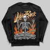 Orange, Black and White Sneakers DopeSkill Long Sleeve T-Shirt Laid Back Graphic Streetwear - black