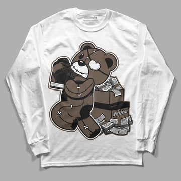 Jordan 1 Retro High OG Palomino DopeSkill Long Sleeve T-Shirt Bear Steals Sneaker Graphic Streetwear - White