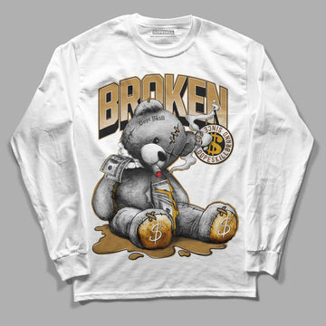 Jordan 13 Wheat 2023 DopeSkill Long Sleeve T-Shirt Sick Bear Graphic Streetwear - White