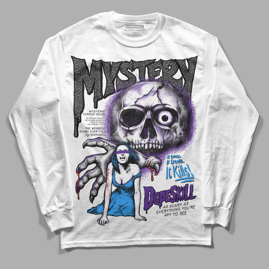 Jordan 3 Dark Iris DopeSkill Long Sleeve T-Shirt Mystery Ghostly Grasp Graphic Streetwear - White
