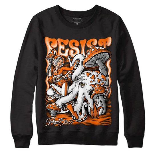 Orange, Black & White Sneakers DopeSkill Sweatshirt Resist Graphic Streetwear - Black