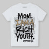 TAN Sneakers DopeSkill Toddler Kids T-shirt Mom, I Am A Rich Youth Graphic Streetwear - White