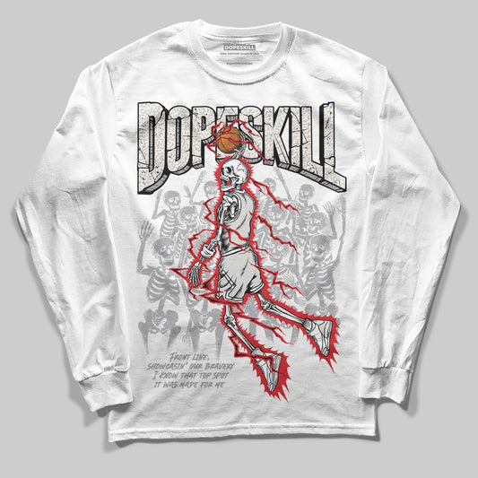 Jordan 3 Retro Pure Money DopeSkill Long Sleeve T-Shirt Thunder Dunk Graphic Streetwear - White