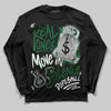 Jordan 13 GS “Pine Green” DopeSkill Long Sleeve T-Shirt Real Ones Move In Silence Graphic Streetwear - Black