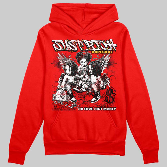 Red Sneakers DopeSkill Hoodie Sweatshirt Just Rich Graphic Streetwear - Red