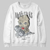 Jordan 5 Retro Reverse Metallic DopeSkill Sweatshirt Money Talks Graphic Streetwear - White