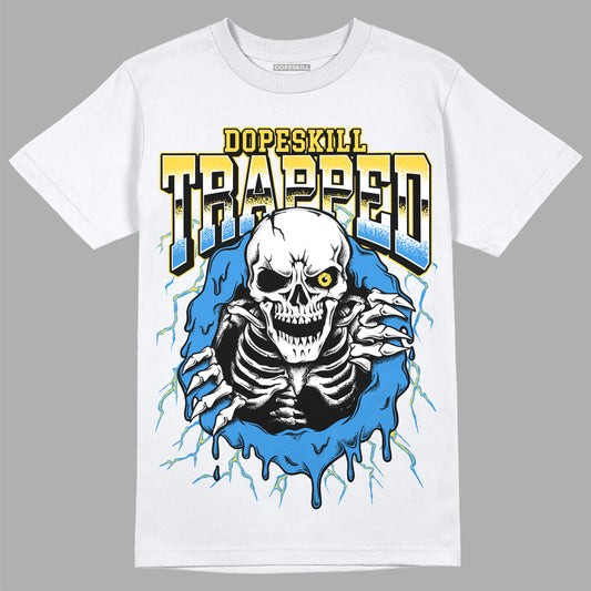 Dunk Low Pro SB Homer DopeSkill T-Shirt Trapped Halloween Graphic Streetwear - White