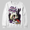 Jordan 12 “Field Purple” DopeSkill Sweatshirt God Got Me Graphic Streetwear - White