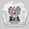 Jordan 5 Retro OG Black Metallic Reimagined DopeSkill Long Sleeve T-Shirt Angels Graphic Streetwear - White 