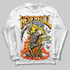 Jordan 4 Thunder DopeSkill Long Sleeve T-Shirt NeverFull Graphic Streetwear - White