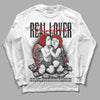 Jordan Spizike Low Bred DopeSkill Long Sleeve T-Shirt Real Lover Graphic Streetwear - White 