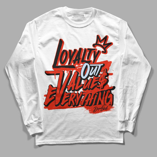 Jordan 6 Retro Toro Bravo DopeSkill Long Sleeve T-Shirt LOVE Graphic Streetwear - White