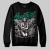 Jordan 4 Retro Oxidized Green DopeSkill Sweatshirt Heartless Graphic Streetwear - Black