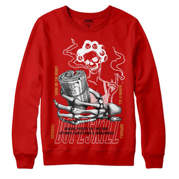 Red Sneakers  DopeSkill Red Sweatshirt Show Me The Money Graphic Streetwear 