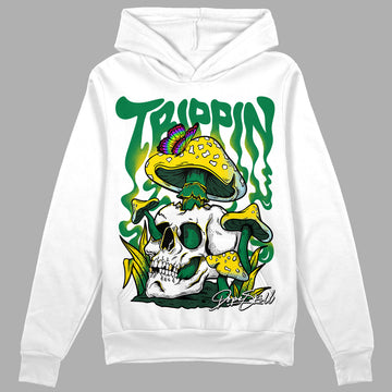 Jordan 5 “Lucky Green” DopeSkill Hoodie Sweatshirt Trippin Graphic Streetwear -  White