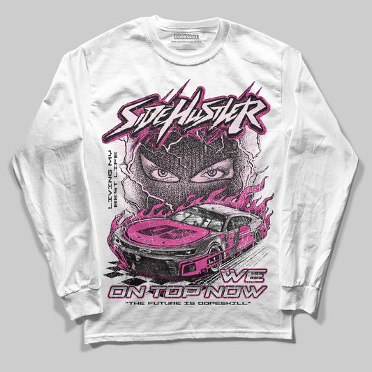 Dunk Low GS 'Triple Pink' DopeSkill Long Sleeve T-Shirt Flexin' Graphic Streetwear - White