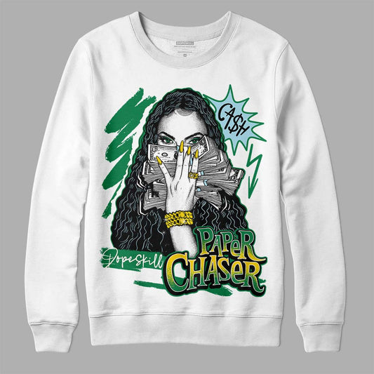 Jordan 5 “Lucky Green” DopeSkill Sweatshirt NPC Graphic Streetwear - White