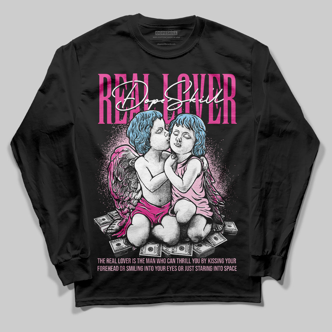 Jordan 6 “Doernbecher” DopeSkill Long Sleeve T-Shirt Real Lover Graphic Streetwear - Black