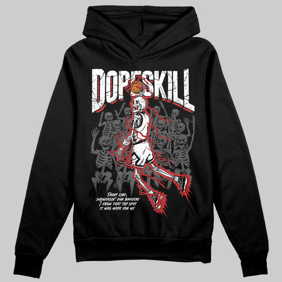 Jordan 11 “Bred Velvet” DopeSkill Hoodie Sweatshirt Thunder Dunk Graphic Streetwear - Black