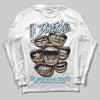 Jordan 4 Denim “Worn Blue” DopeSkill Long Sleeve T-Shirt The Mouth With No Droughts Graphic Streetwear - White 