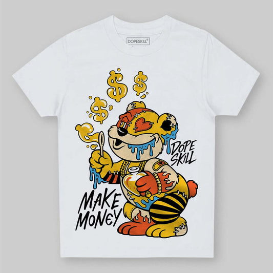 Yellow Sneakers DopeSkill Toddler Kids T-shirt Make Money Graphic Streetwear - White