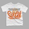 Jordan 12 Retro Brilliant Orange DopeSkill Toddler Kids T-shirt Queen Graphic Streetwear - White