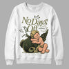 Jordan 4 Retro SE Craft Medium Olive DopeSkill Sweatshirt New No Days Off Graphic Streetwear - White