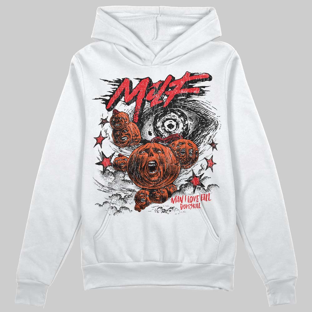 Red Sneakers DopeSkill Hoodie Sweatshirt MILF Graphic Streetwear - White