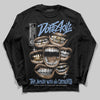 Jordan 4 WMNS 'Forget Me Not' DopeSkill Long Sleeve T-Shirt The Mouth With No Droughts Graphic Streetwear - Black