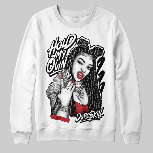 Jordan 14 Retro ‘Black Toe’ DopeSkill Sweatshirt New H.M.O Graphic Streetwear - White