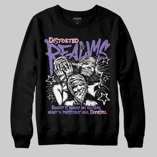 Jordan 11 "Mojave" DopeSkill Sweatshirt Distorted Realms Graphic Streetwear - Black