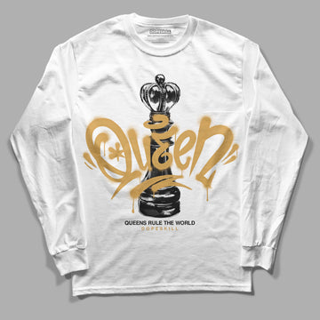 Jordan 11 "Gratitude" DopeSkill Long Sleeve T-Shirt Queen Chess Graphic Streetwear - White