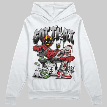 Jordan 4 “Flight Club” DopeSkill Hoodie Sweatshirt Got That Graphic Streetwear - White 