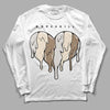 Jordan 5 SE “Sail” DopeSkill Long Sleeve T-Shirt Slime Drip Heart Graphic Streetwear - White