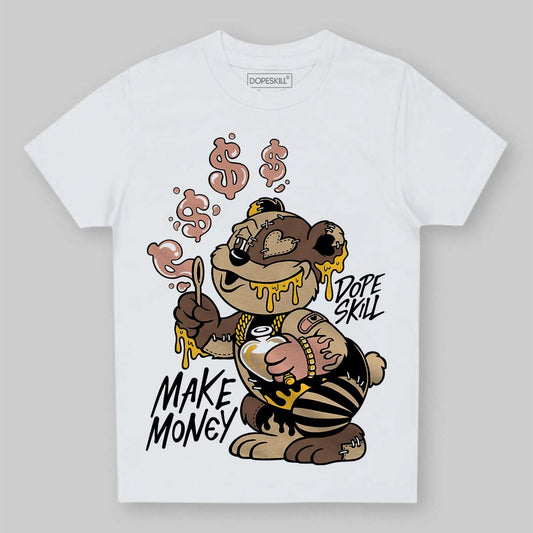 TAN Sneakers DopeSkill Toddler Kids T-shirt Make Money Graphic Streetwear - White