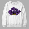 Jordan 12 “Field Purple” DopeSkill Sweatshirt Rare Breed Type Graphic Streetwear - White