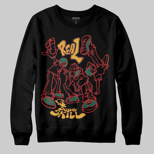 Jordan 3 Mexico 'El Vuelo' DopeSkill Sweatshirt Real Y2K Players Graphic Streetwear - Black