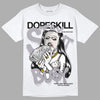 Jordan 2 Cement Grey DopeSkill T-Shirt Stay It Busy Graphic Streetwear - White 