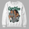 Jordan 3 "Green Glow" DopeSkill Sweatshirt Queen Of Hustle Graphic Streetwear - White 