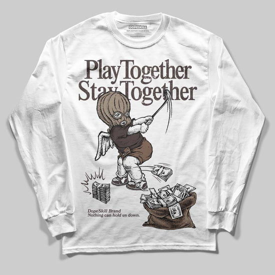 SoleFly x Air Jordan 12 Retro SP 'Cafecito/Baroque Brown' DopeSkill Long Sleeve T-Shirt Play together, Stay together Graphic Streetwear - White 