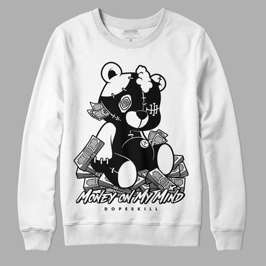 Jordan 1 High OG “Black/White” DopeSkill Sweatshirt MOMM Bear Graphic Streetwear - White 