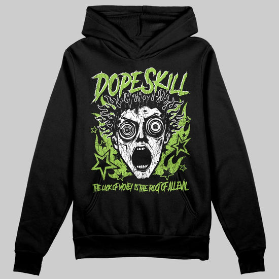 Neon Green Sneakers DopeSkill Hoodie Sweatshirt Root of Evil Graphic Streetwear - black
