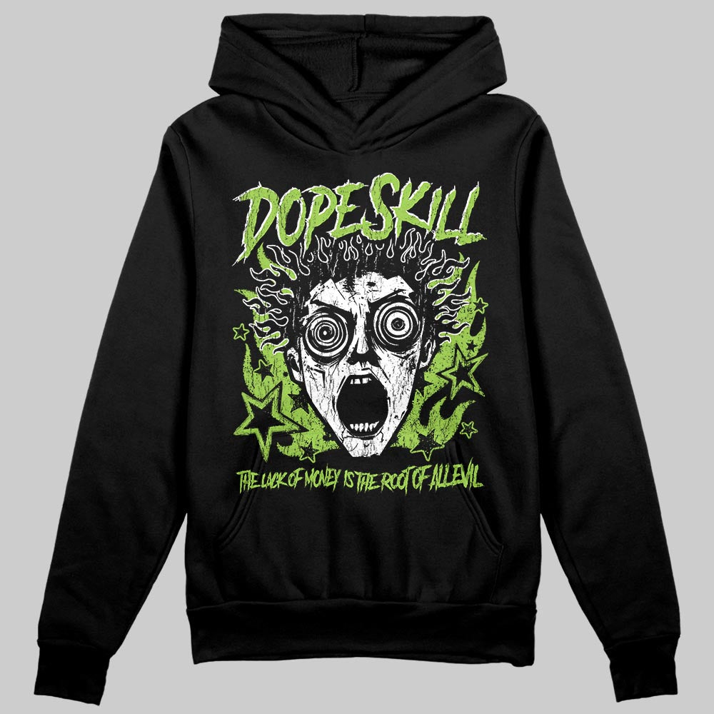 Neon Green Sneakers DopeSkill Hoodie Sweatshirt Root of Evil Graphic Streetwear - black