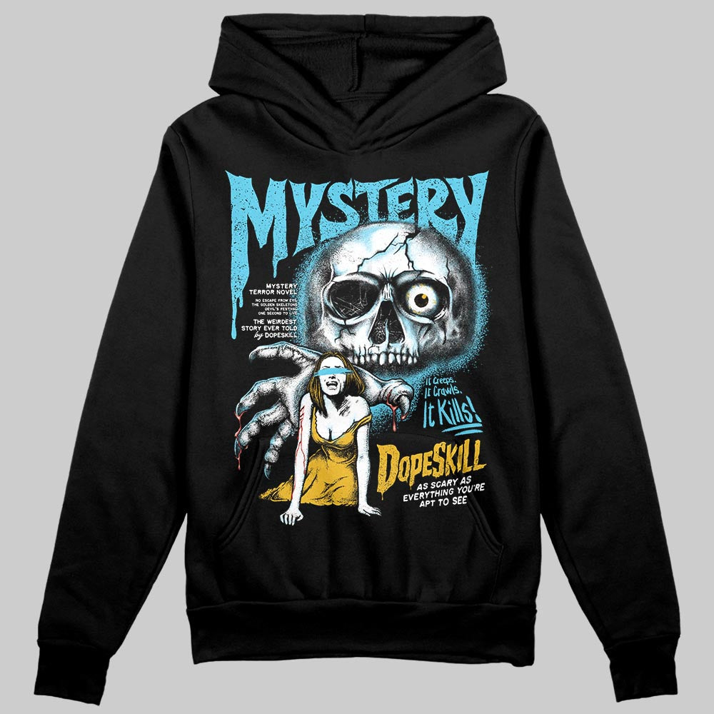 Jordan 11 Retro Gamma Blue (2025) DopeSkill Hoodie Sweatshirt Mystery Ghostly Grasp Graphic Streetwear - Black