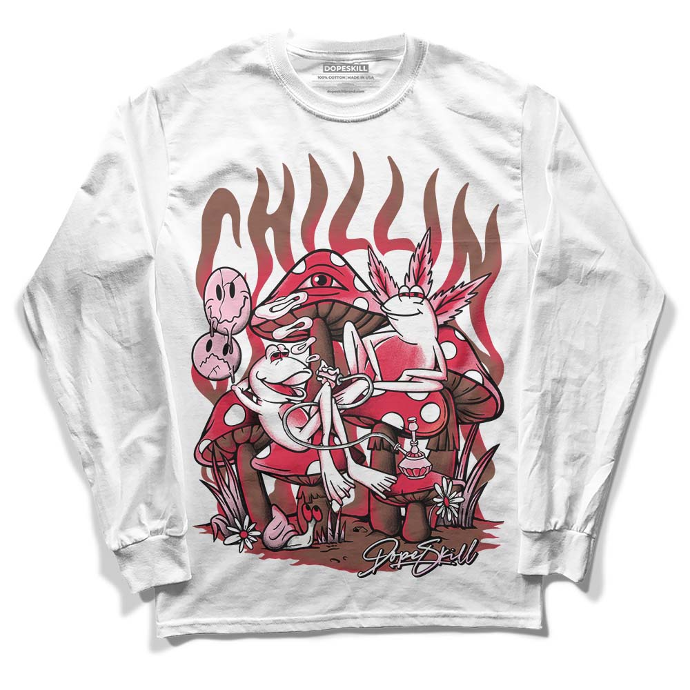 Dunk Low PRM Bacon DopeSkill Long Sleeve T-Shirt Chillin Graphic Streetwear - White