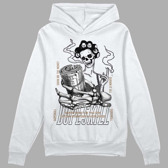 Jordan 5 SE “Sail” DopeSkill Hoodie Sweatshirt Show Me The Money Graphic Streetwear - White