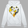 Jordan 6 “Yellow Ochre” DopeSkill Hoodie Sweatshirt Heart Jordan 6 Graphic Streetwear - White 