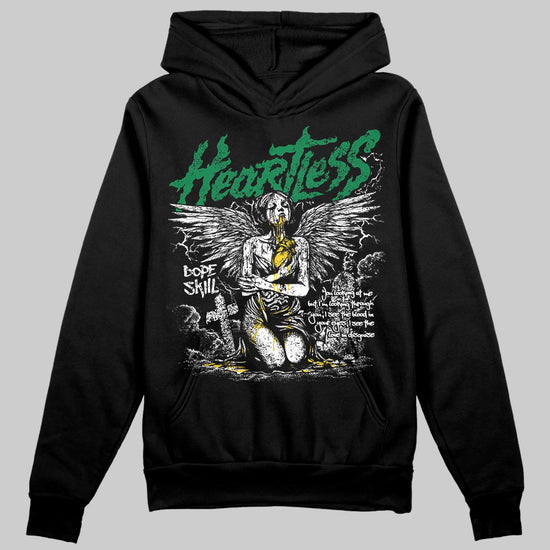 Green Sneakers DopeSkill Hoodie Sweatshirt Heartless Graphic Streetwear - Black